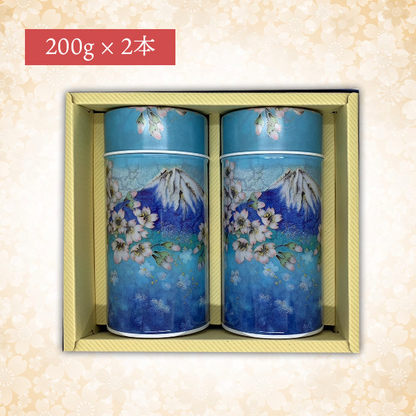 東富士銘茶缶(法要)(200g×2本)